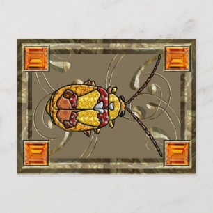 Red Shouldered Leaf Beetle Collector Card