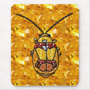 Red Shouldered Leaf Beetle Mouse Mat