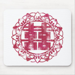 Red Shuan Xi Mouse Mat