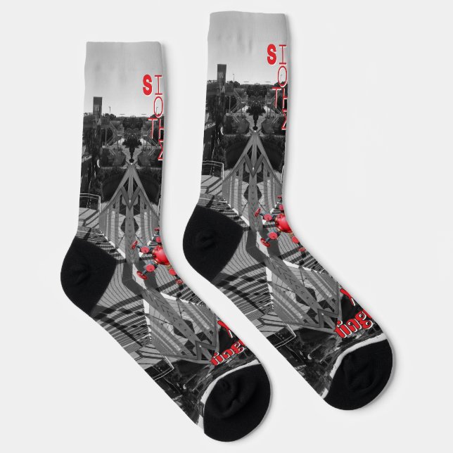 Red Sign of the Times Socks (Right)