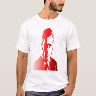 Red silhuette a man political figure, seriously T-Shirt