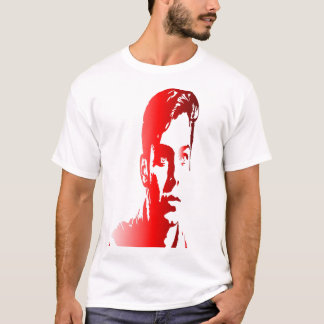 Red silhuette a young man visually impactful image T-Shirt