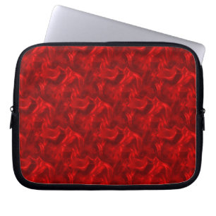 Red Silk Effect Laptop Sleeve