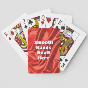Red Silk Look Playing Cards for Smooth Dealt Hands
