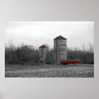 Red Silo Poster