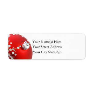 Red & Silver Christmas Ornament