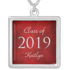 Red Silver Class of 2019 Personalised