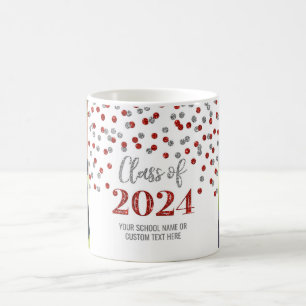 Red Silver Class of 2024 Coffee Mug