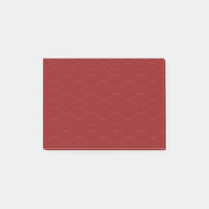 Red, simple, elegant, cool wave abstraction art post-it notes