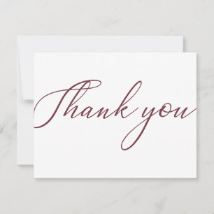 Red Simple Modern Business Package Thank You Card