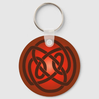Red Single Loop Knot Keychain
