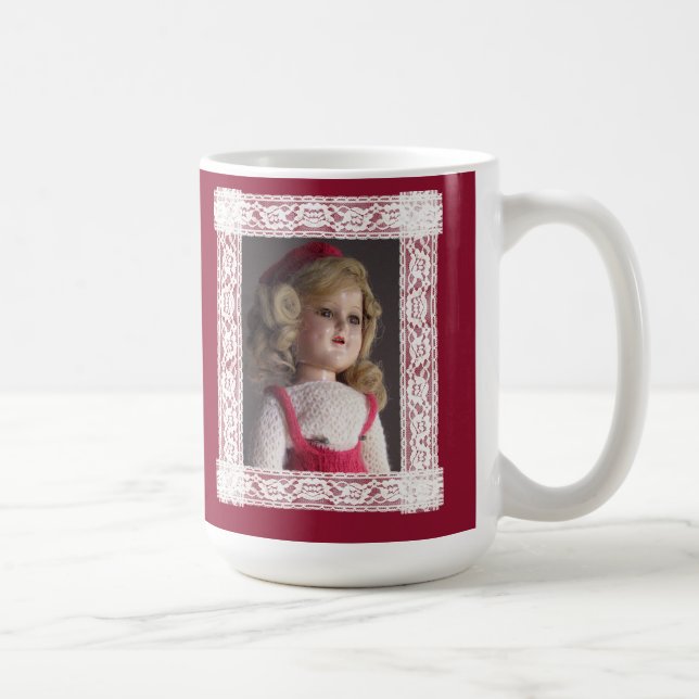 Red Skater Doll Christmas Mug (Right)