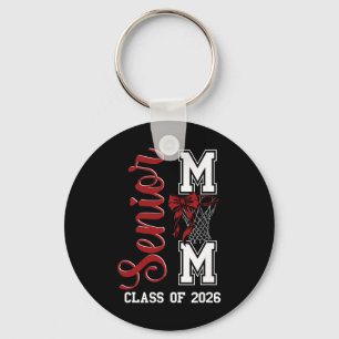 Red Sketll Bow Senior Mum Mama Cl Of 2026 Graduati Key Ring