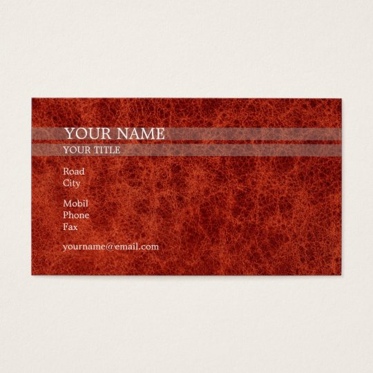 Red Skin | Elegant Business Card