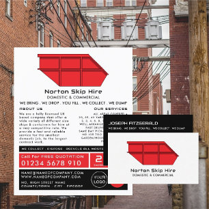 Red Skip, Skip/Dumpster Company Advertising Flyer