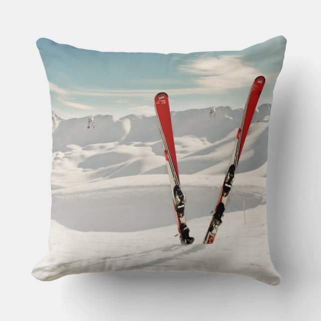 Red Skis Cushion (Front)
