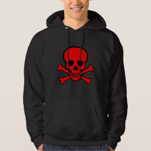 Red Skull & Crossbones Hoodie