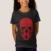 Red Skull Glitch Art