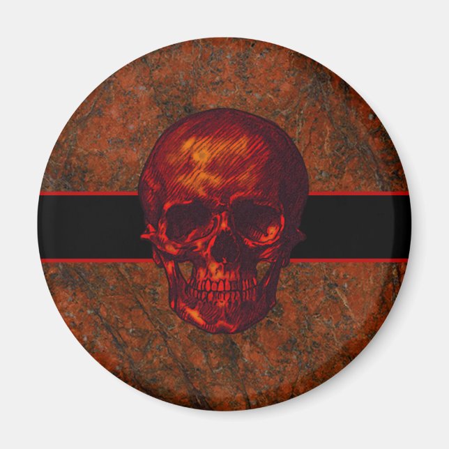 Red Skull Magnet (Front)