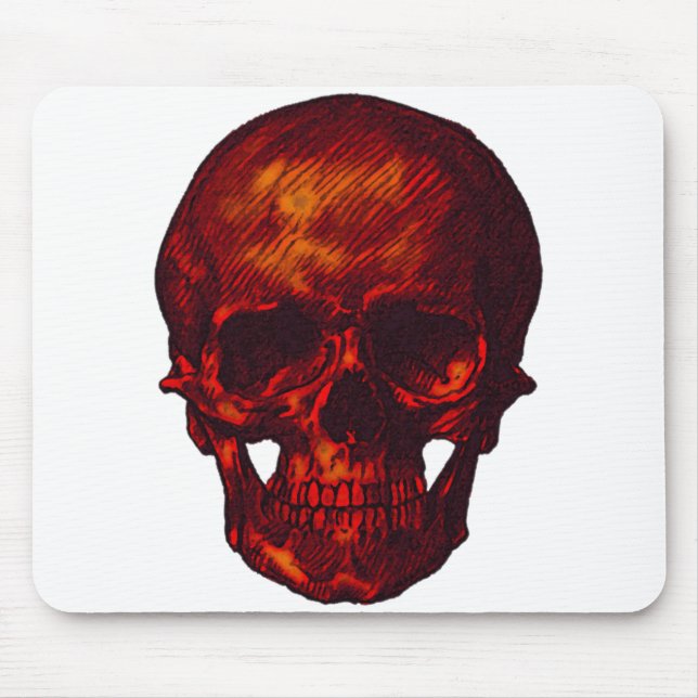 Red Skull Mouse Mat (Front)