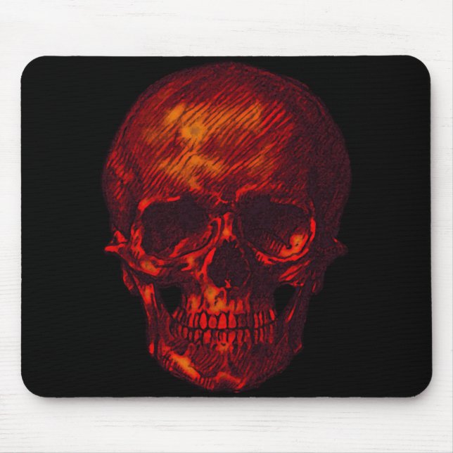 Red Skull Mouse Mat (Front)