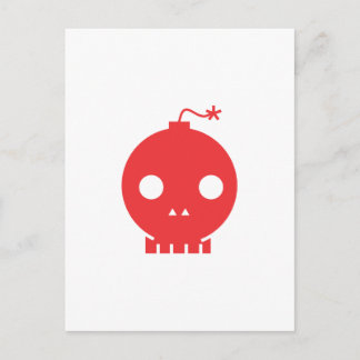 red skull postcard