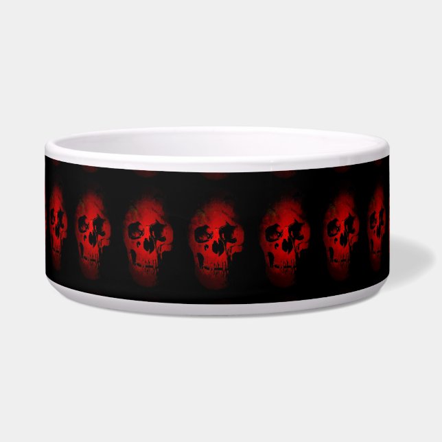 Red Skull Skeleton Fantasy Art Heavy Metal (Front)
