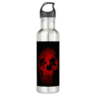 Red Skull Skeleton Fantasy Art Heavy Metal 710 Ml Water Bottle