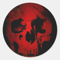Red Skull Skeleton Fantasy Art Heavy Metal