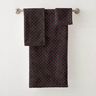 Red Skulls and Sunflower Series Design 14 Bath Towel Set