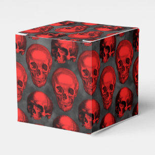 Red Skulls and Sunflower Series Design 1  Favour Box