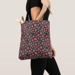 Red Skulls and Sunflower Series Design 2 Tote Bag
