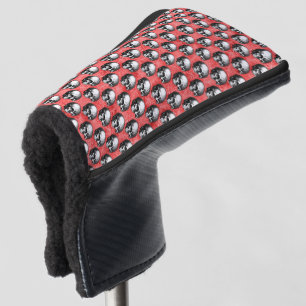 Red Skulls and Sunflower Series Design 8  Golf Head Cover