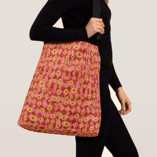Red Skulls and Sunflower Series Design 9 Crossbody Bag