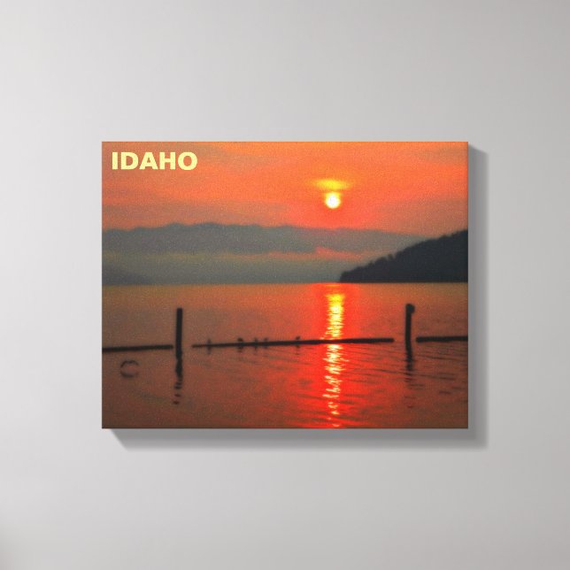 Red Sky At Morning Canvas Print (Front)