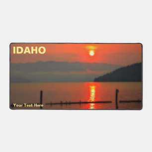 Red Sky At Morning Desk Mat