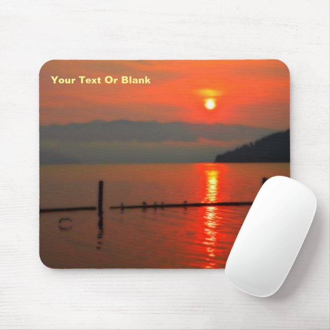 Red Sky At Morning Mouse Mat (With Mouse)