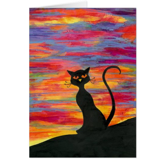 Red Sky at Night, Cat's Delight Card