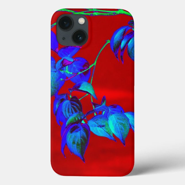 Red Sky Blue Leaves iPad case (Back)