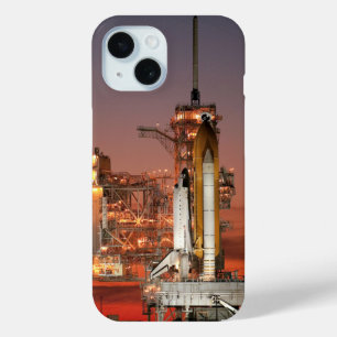 Red Sky for Space Shuttle Atlantis Launch iPhone 15 Case