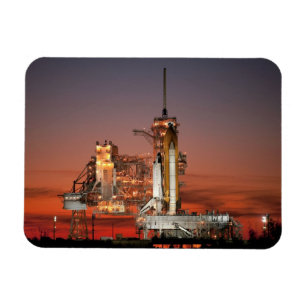 Red Sky for Space Shuttle Atlantis Launch Magnet