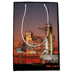 Red Sky for Space Shuttle Atlantis Launch Medium Gift Bag