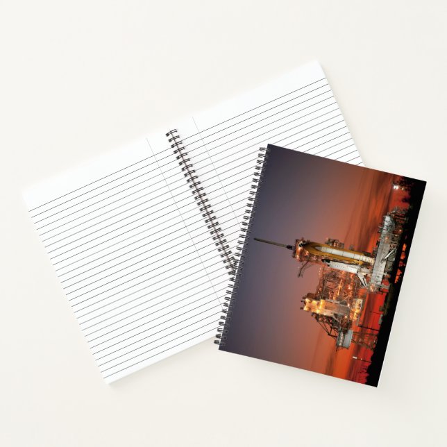 Red Sky for Space Shuttle Atlantis Launch Notebook (Inside)