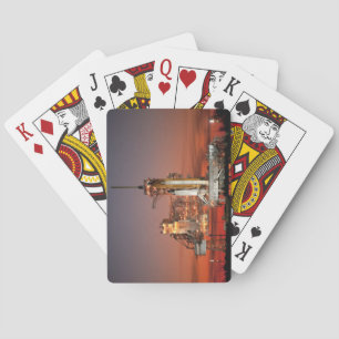 Red Sky for Space Shuttle Atlantis Launch Playing Cards