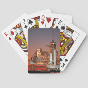 Red Sky for Space Shuttle Atlantis Launch Playing Cards