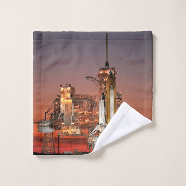 Red Sky for Space Shuttle Atlantis Launch Wash Cloth (Wash Cloth)