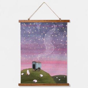 Red Sky Hanging Tapestry