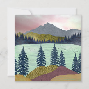 Red Sky Lake Landscape