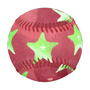 red sky with stars baseball