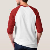 Red Sleeve Shirt With broken record Image (Back)